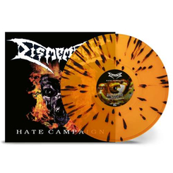 Dismember - Hate Campaign Transparent Orange With Black Splatter