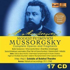 Soloists Of Bolshoi Theat - Mussorgsky -.. -box Set-