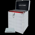 Vinyl Tonic - 12" Silver LP Storage Case With Microfibre Cloth