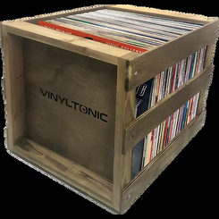 Vinyl Tonic - Stackable LP Crate (Teak)